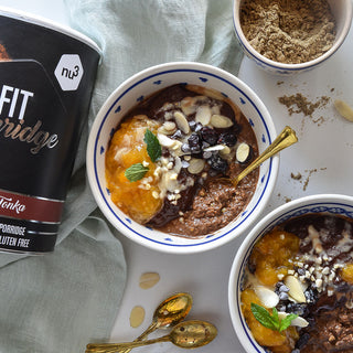 Porridge mit Mandelmus Porridge mit Mandelmus