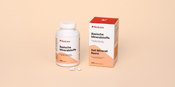 Dose und Karton Redcare Basische Mineralstoffe
