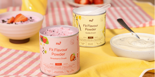 nu3 Flavour Powders Vanilla und Strawberry