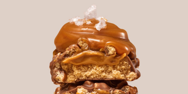 Proteinriegel mit Caramel und Salz