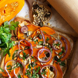 Kürbis-Flammkuchen-Rezept