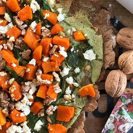 Herbst-Pizza mit Butternut