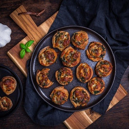 Pizzaschnecken vegetarisch