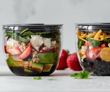 Salat im Glas