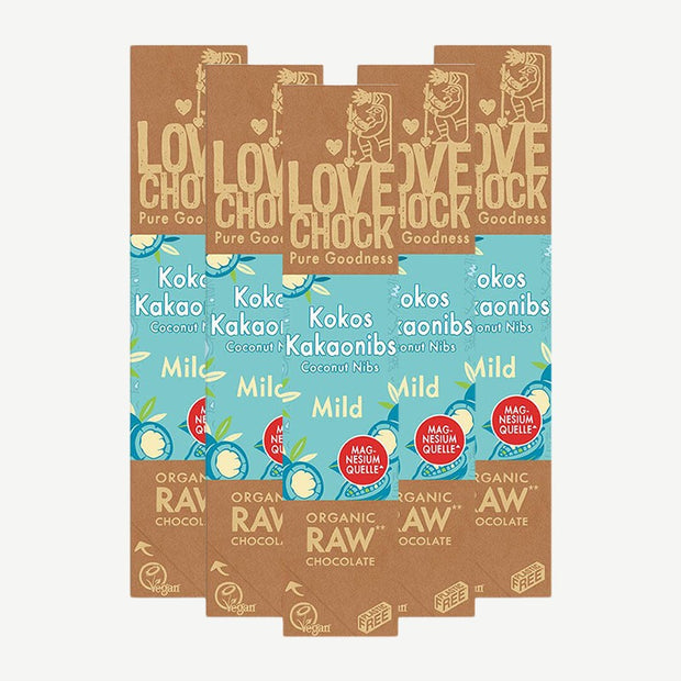Lovechock Bio rohe Schokolade Mild