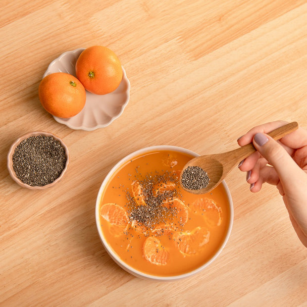 Chia als Topping auf Bowl