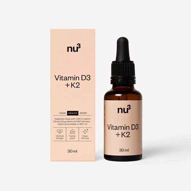 nu3 Vitamin D3 + K2, Tropfen