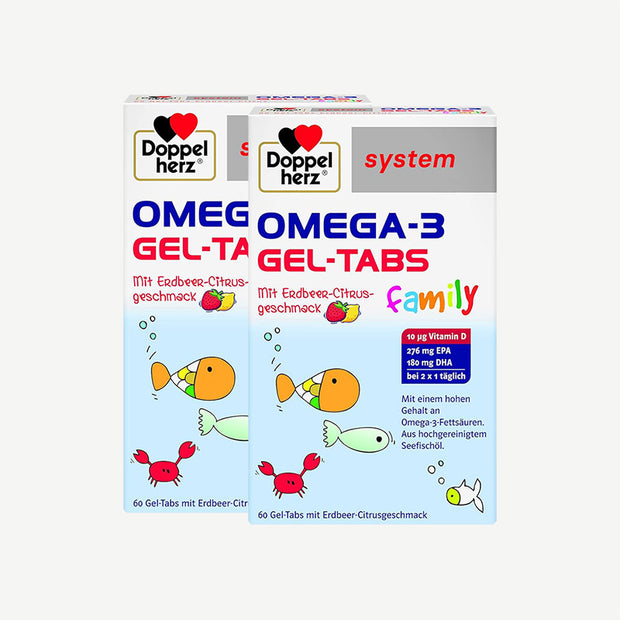 Doppelherz® system OMEGA-3 GEL-TABS family