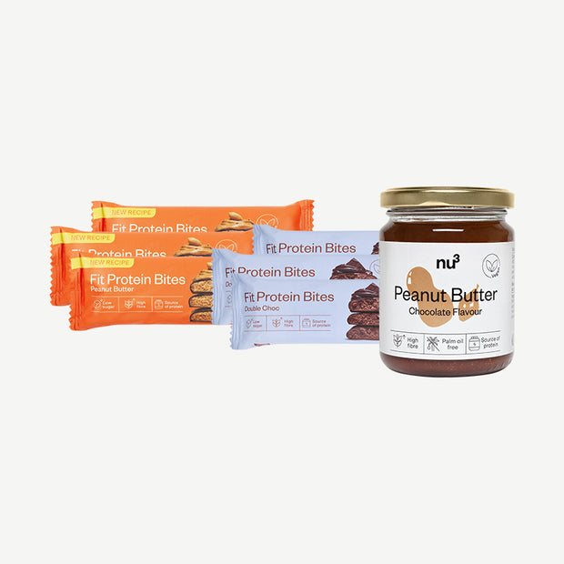 nu3 Fit Protein Bites + nu3 Peanut Butter Chocolate
