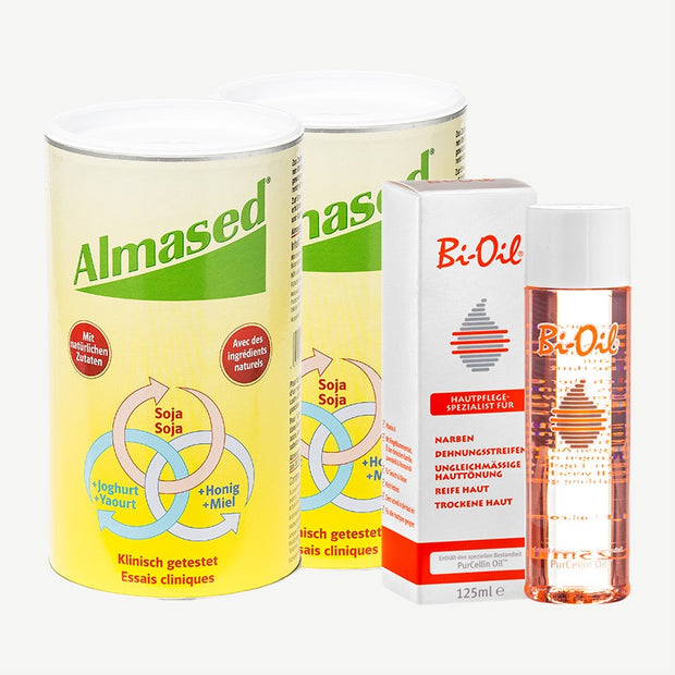Almased Straffungs-Paket: Doppelpack Vitalkost + Bi-Oil Hautöl