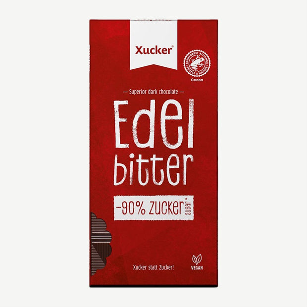 Xucker Edelbitter-Schokolade mit Xylit