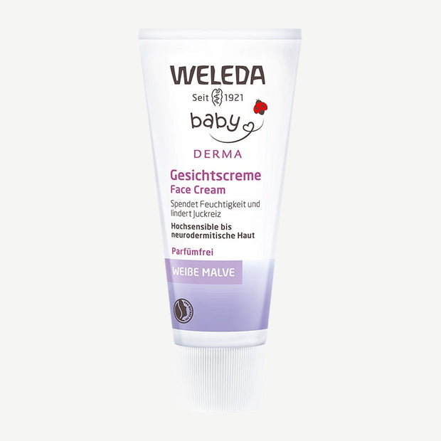 Weleda Baby Derma Gesichtscreme, Weisse Malve