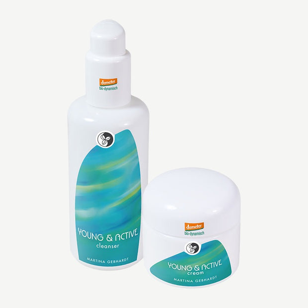 Martina Gebhardt Naturkosmetik Young & Active reichhaltige Gesichtspflege-Set