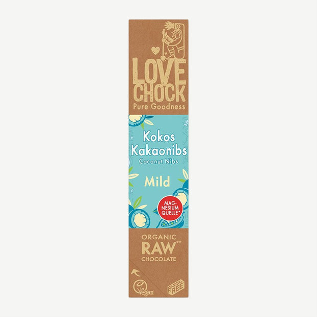 Lovechock Bio rohe Schokolade Mild