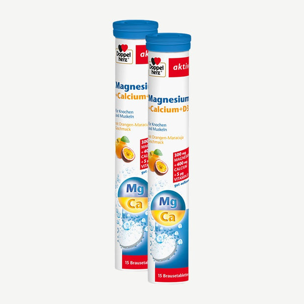 Doppelherz Magnesium + Calcium + D3 Brausetabletten