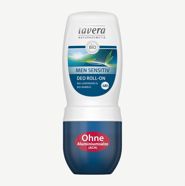 Lavera Men Sensitiv 48h Deo Roll-on, Lemongras-Bambus