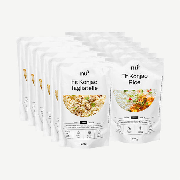 6 x nu3 Fit Konjak-Reis + 6 x nu3 Fit Konjak-Tagliatelle